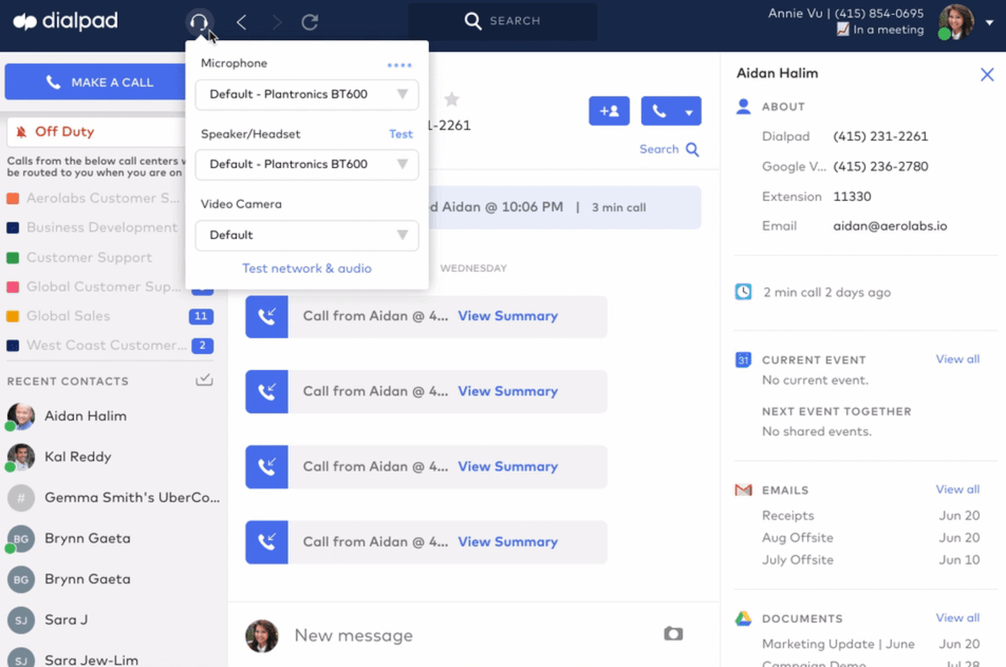 Mailshake Dialpad 3rd Party Integration