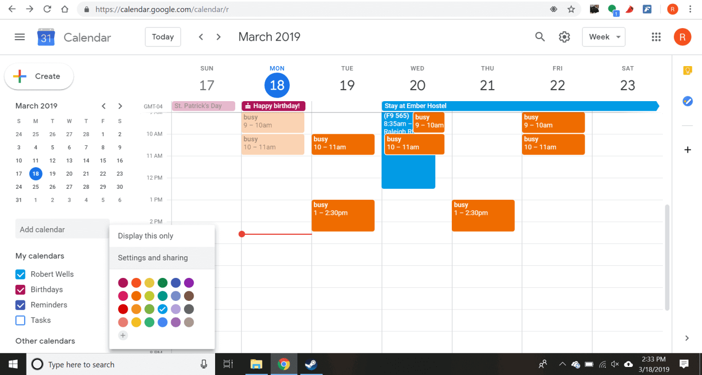 virtual receptionist features like calendar organizing